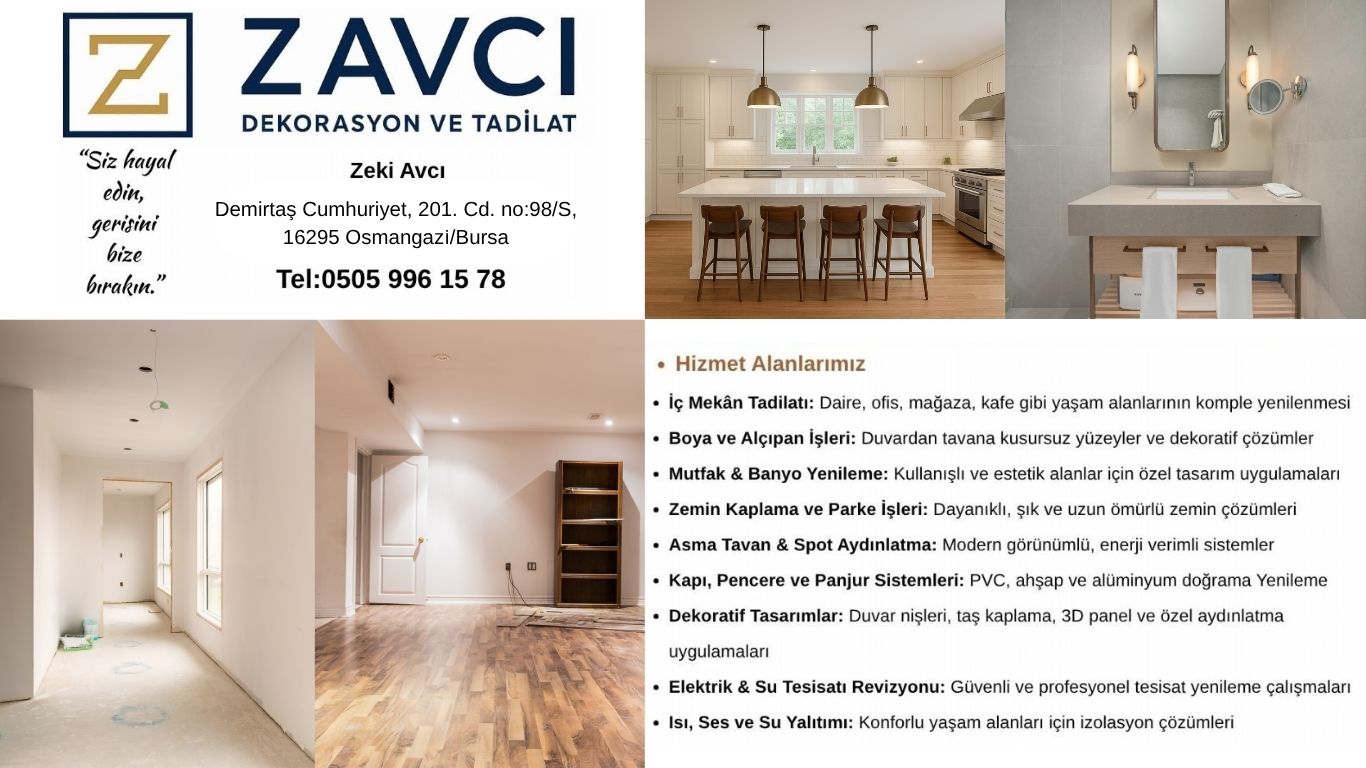 Osmangazi Dekorasyon Firmaları